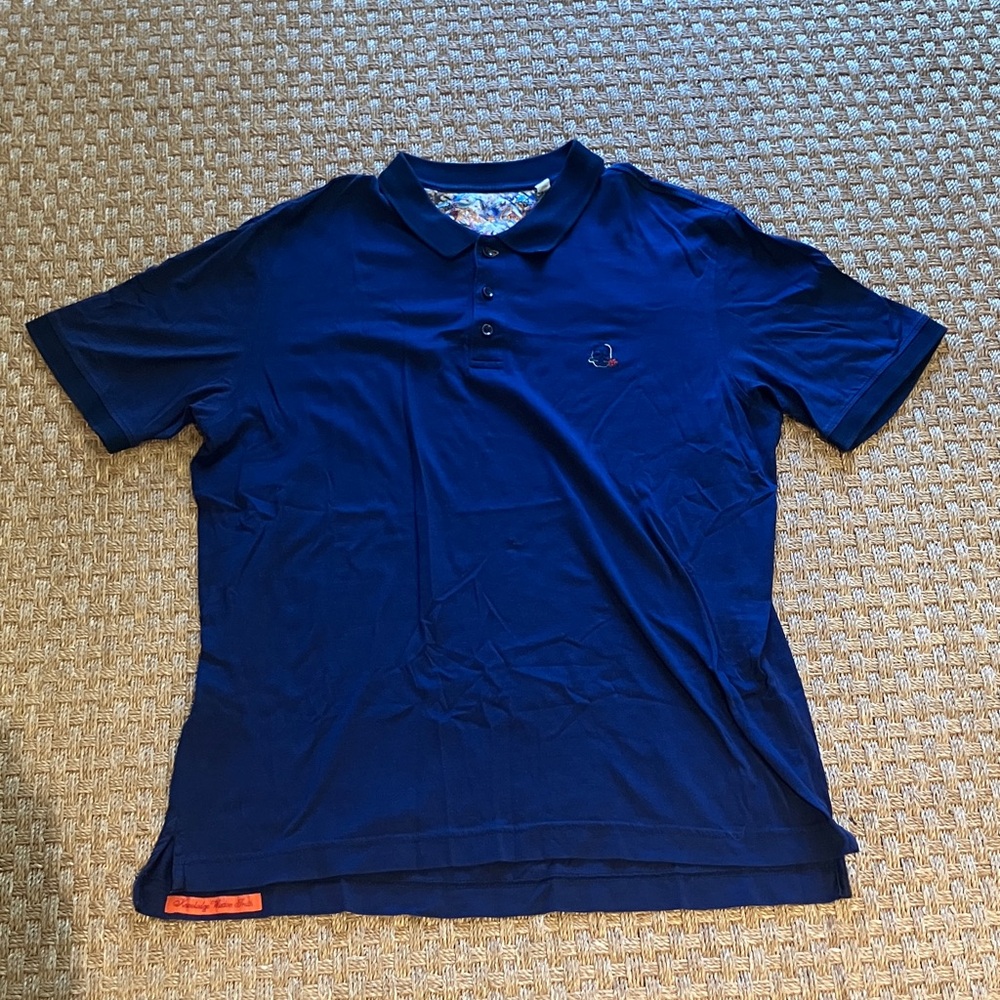 Robert Graham Deep Blue Polo Shirt